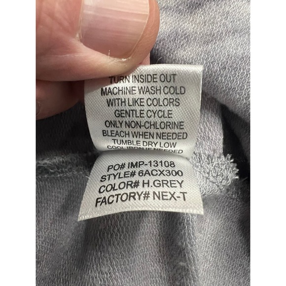 Dolled Up by F.A.N.G Lattice Back Cardigan Size S Gray White Tie Dyed - Picture 10 of 10